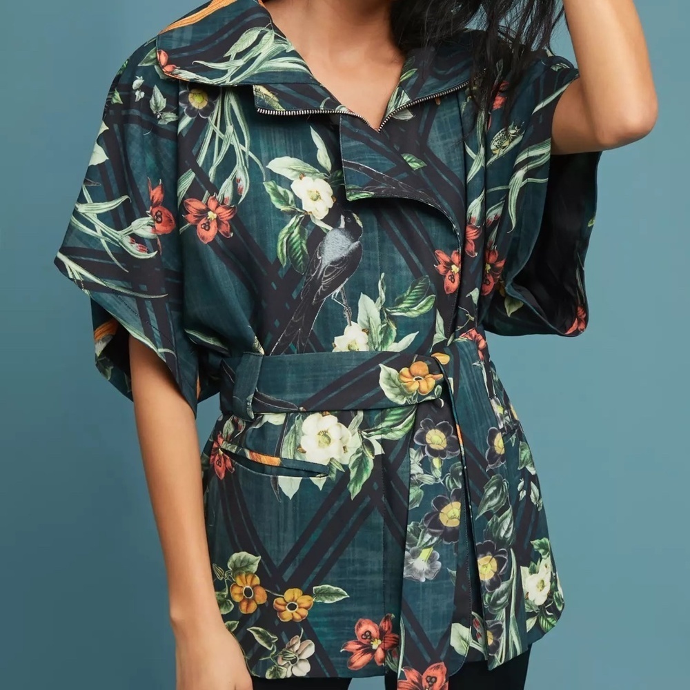 Anthropologie PatBO Kimono-Sleeve Jacket, Size 8